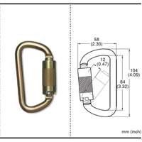 CP-03015-2 Mousqueton zingu&eacute; avec ouverte de portique de 3/4", Acier Cantin et fils