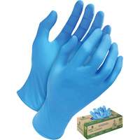 Gants jetables en tri polym&egrave;re, Petit, Poly&eacute;thyl&egrave;ne, 5 mils, Sans poudre, Bleu Cantin et fils
