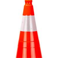 Premium Traffic Cone, 28", Orange, 4" Reflective Collar(s) Cantin et fils