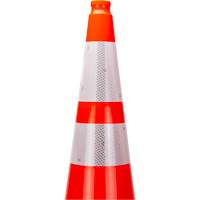 Premium Traffic Cone, 36", Orange, 4" & 6" Reflective Collar(s) Cantin et fils