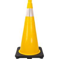 Premium Traffic Cone, 28", Yellow, 4" Reflective Collar(s) Cantin et fils