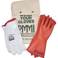 Ensemble de gants isolants en caoutchouc pour l'&eacute;lectricit&eacute;, ASTM classe 0, Taille 8, 11" lo Cantin et fils