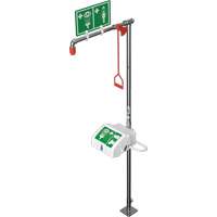 Douche combin&eacute;e avec cuvette ferm&eacute;e en ABS et entr&eacute;e inf&eacute;rieure, Socle Cantin et fils
