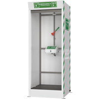 Cabine de douche d'urgence et douche oculaire/faciale couvert Cantin et fils