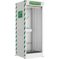 Cabine de douche d'urgence et douche oculaire/faciale couvert Cantin et fils
