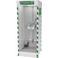 Cabine de douche d'urgence et douche oculaire/faciale couverte avec pompe de puisard Cantin et fils