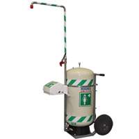 Douche d'urgence mobile et ind&eacute;pendant avec douche oculaire et faciale, Capacit&eacute; 30 gal., Conformit&eacute; Aucune Cantin et fils
