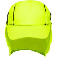 Chapeaux de refroidissement avec voiles pour le cou, Lime haute visibilit&eacute; Cantin et fils