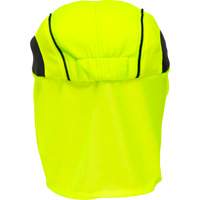 Chapeaux de refroidissement avec voiles pour le cou, Lime haute visibilit&eacute; Cantin et fils