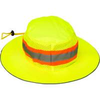 Chapeau de p&ecirc;cheur &agrave; refroidissement par &eacute;vaporation, Lime haute visibilit&eacute; Cantin et fils