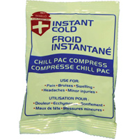 Instant Chill Pac Compress, Cold, Single Use, 4" x 6" Cantin et fils