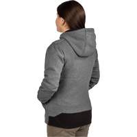 Chandail &agrave; capuchon chauffant M12 avec pile, Femmes, Moyen, Gris, Poly-coton Cantin et fils
