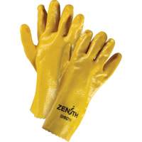 Gants &agrave; fini rugueux et r&eacute;sistants aux produits chimiques, Taille 9, 12" lo, PVC, Doublure en Interlock, 47-mil Cantin et fils