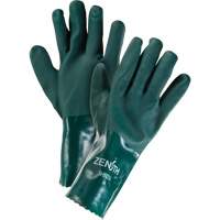 Gants verts &agrave; double enduit, 12" lo, PVC, Doublure en Jersey de coton, 70 mils Cantin et fils