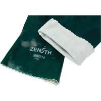 Gants verts &agrave; double enduit, 12" lo, PVC, Doublure en Jersey de coton, 70 mils Cantin et fils