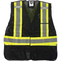 Veste d'arpenteur conforme aux normes de la CSA, Noir, Moyen, Polyester Cantin et fils