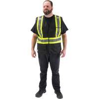 Veste d'arpenteur conforme aux normes de la CSA, Noir, Moyen, Polyester Cantin et fils
