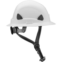 Casque Fibre Metal de style escalade avec bordure compl&egrave;te, R&eacute;pond aux normes CSA type 2, Suspension Rochet, Non ventil&eacute; Cantin et fils