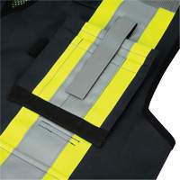 6679 High-Visibility Antimicrobial Mesh-Back Surveyor Vest, Black, Small, Polyester Cantin et fils
