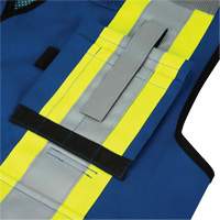 6681 High-Visibility Antimicrobial Mesh-Back Surveyor Vest, Royal Blue, Small, Polyester Cantin et fils