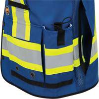 6681 High-Visibility Antimicrobial Mesh-Back Surveyor Vest, Royal Blue, Small, Polyester Cantin et fils