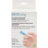 Bandages bleus, Bout de doigt, 3", Tissu d&eacute;tectable, St&eacute;rile Cantin et fils