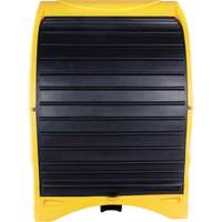 Palette contre les d&eacute;versements &agrave; couvercle dur pour 4 barils, 68,11" lo x 61,61" la x 83,07" h, Capacit&eacute; de charge 1433 lb Cantin et fils