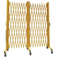 Barri&egrave;re extensible, 84" h x 20' lo, Jaune Cantin et fils