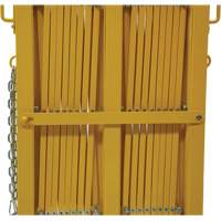 Barri&egrave;re extensible, 84" h x 20' lo, Jaune Cantin et fils