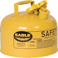 Safety Can for Diesel, Type I, Galvanized Steel, 2.5 US gal., Yellow, FM Approved/UL/ULC Listed Cantin et fils