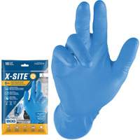 Gants jetables Grippaz, Petit, Nitrile, 8 mils, Sans poudre, Bleu Cantin et fils