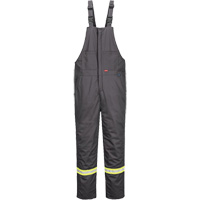 Bizflame&reg; 88/12 Insulated Bib Pants, Cotton/Nylon, Small, Grey Cantin et fils