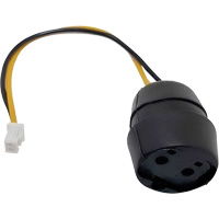Connecteur de prise pour panneau &agrave; deux broches pour &eacute;couteurs Molex Cantin et fils