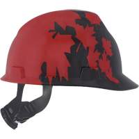 Casque sp&eacute;cialis&eacute; V-Gard, Suspension Rochet, Noir/Rouge Cantin et fils