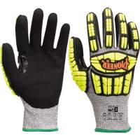 Cut and Impact-Resistant Gloves, Small, Synthetic Palm, Knit Wrist Cuff Cantin et fils
