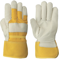 Women's Insulated Cow Grain Gloves, One Size, Grain Cowhide Palm, Fleece Inner Lining Cantin et fils