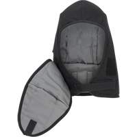 Pioneer 766A Flame-Resistant Quilted Hard Hat Liner with Detachable Mouthpiece, Black/Grey, Cotton/FR-Tech&reg;/Modacrylic/Nylon Cantin et fils
