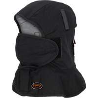 Pioneer 765A Flame-Resistant Quilted Hard Hat Liner with Long Neck & Detachable Mouthpiece, Black/Grey, Cotton/FR-Tech&reg;/Modacrylic/Nylon Cantin et fils