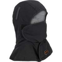 Pioneer 765A Flame-Resistant Quilted Hard Hat Liner with Long Neck & Detachable Mouthpiece, Black/Grey, Cotton/FR-Tech&reg;/Modacrylic/Nylon Cantin et fils