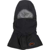 Pioneer 765A Flame-Resistant Quilted Hard Hat Liner with Long Neck & Detachable Mouthpiece, Black/Grey, Cotton/FR-Tech&reg;/Modacrylic/Nylon Cantin et fils