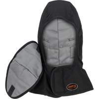 Pioneer 765A Flame-Resistant Quilted Hard Hat Liner with Long Neck & Detachable Mouthpiece, Black/Grey, Cotton/FR-Tech&reg;/Modacrylic/Nylon Cantin et fils