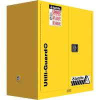 Utili-Guard+ Flammable Safety Cabinet, 30 gal., 1 Door, 43" W x 44" H x 22" D Cantin et fils
