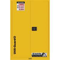 Utili-Guard+ Flammable Safety Cabinet, 45 gal., 2 Door, 43" W x 65" H x 22" D Cantin et fils