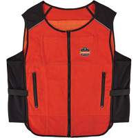 Veste de refroidissement &agrave; changement de phase l&eacute;g&egrave;re avec sachets de recharge Chill-Its 6260, Grand/T-Grand, Orange Cantin et fils