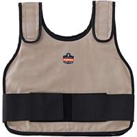 Veste de refroidissement &agrave; changement de phase standard avec sachets de recharge Chill-Its 6230, Petit/Moyen, Khaki Cantin et fils
