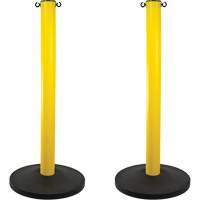 Industrial Stanchion, 37" High, Yellow Cantin et fils
