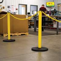 Industrial Stanchion Kit with Plastic Chain, 37" High, Red Cantin et fils