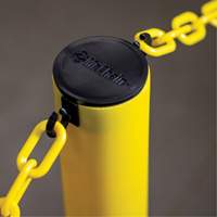 Industrial Stanchion Kit with Plastic Chain, 37" High, Red Cantin et fils