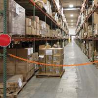 Magnetic Chain Barrier Warehouse Kit, Orange, 2" Link, 15' Length Cantin et fils