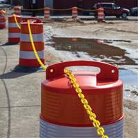 Plastic Barrier Chain, Green, 2" Link, 100' Length Cantin et fils